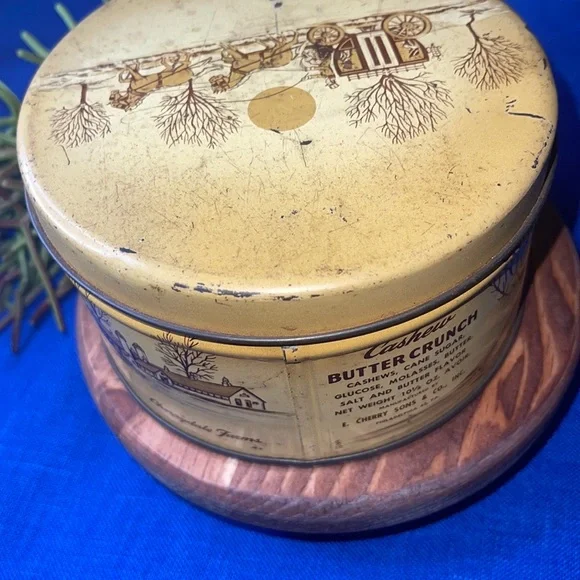 Cherrydale Farms Cashew Butter Crunch tin Vintage. - Picture 2 of 4